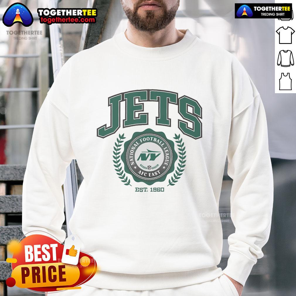 Official New York Jets Team Crest Est 1960 T-Shirt - Image 5