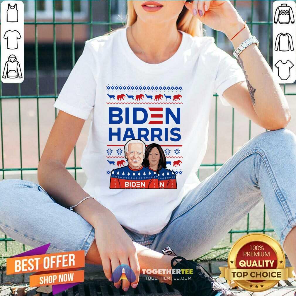 Beautiful Biden Harris Ugly Christmas 2020 T-Shirt - Image 2