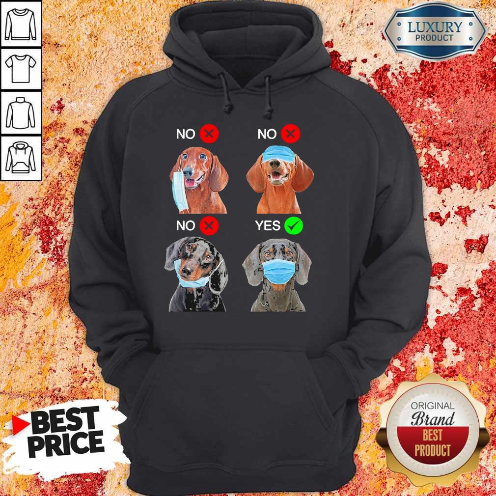 Dachshund Right Dogs Right Way To Wear Mask Shirt - Image 5