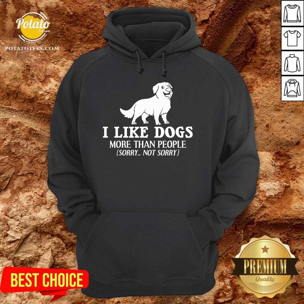 Original I Like Dogs More Than People Bernese Mountain Puppies Shirt - Image 2