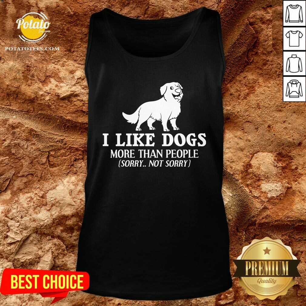 Original I Like Dogs More Than People Bernese Mountain Puppies Shirt - Image 3