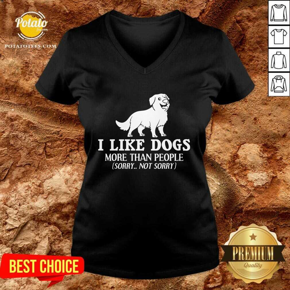Original I Like Dogs More Than People Bernese Mountain Puppies Shirt - Image 5