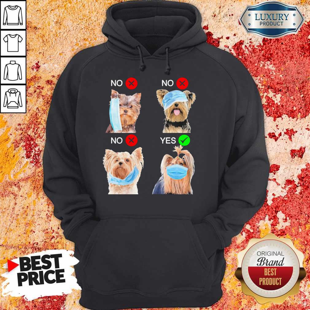 Yorkshire Terrier Dogs Right Way To Wear Mask Shirt - Image 5