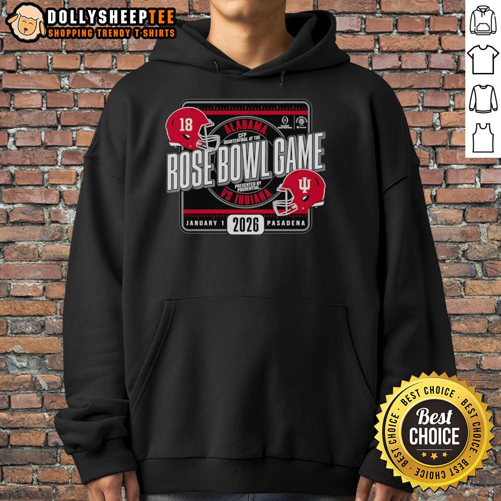 Awesome Indiana Football 2026 Rose Bowl Game Head To Head T-Shirt - Image 2
