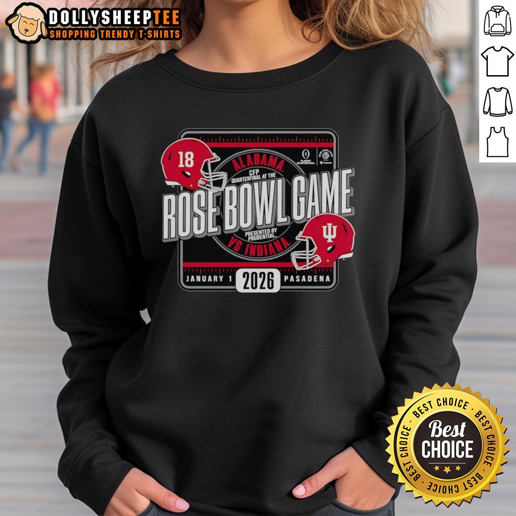 Awesome Indiana Football 2026 Rose Bowl Game Head To Head T-Shirt - Image 5