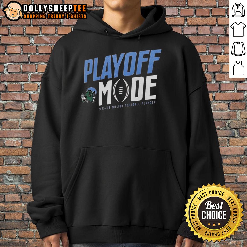 Original Tulane Green Wave Playoff Mode CFP 2025-2026 T-Shirt - Image 2