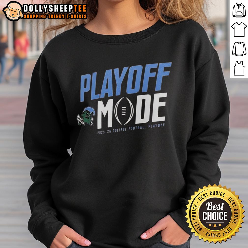 Original Tulane Green Wave Playoff Mode CFP 2025-2026 T-Shirt - Image 5