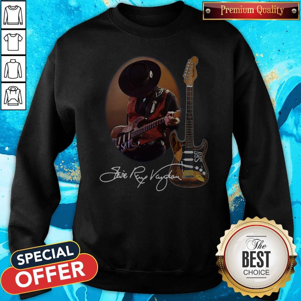 Funny Legend Stevie Ray Vaughan Guitar Signature Shirt - Image 5