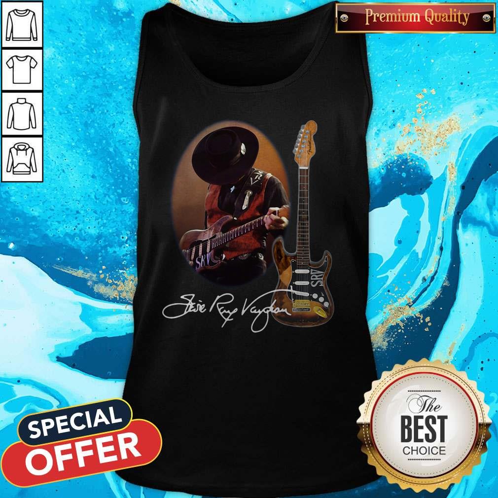 Funny Legend Stevie Ray Vaughan Guitar Signature Shirt - Image 4
