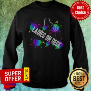 Alternative view of Funny Ladies On Deck Paint Splash Shirt