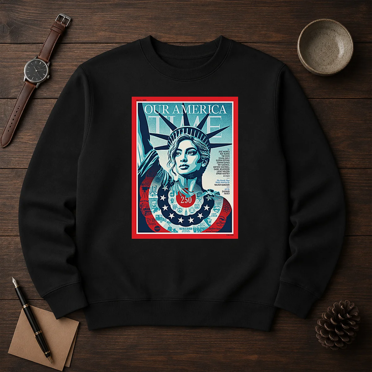 Pretty Our America Time Magazine July 6 2026 Shirt - Image 7