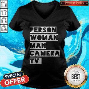 Alternative view of Trump Funny Person Woman Man Camera TV Shirt