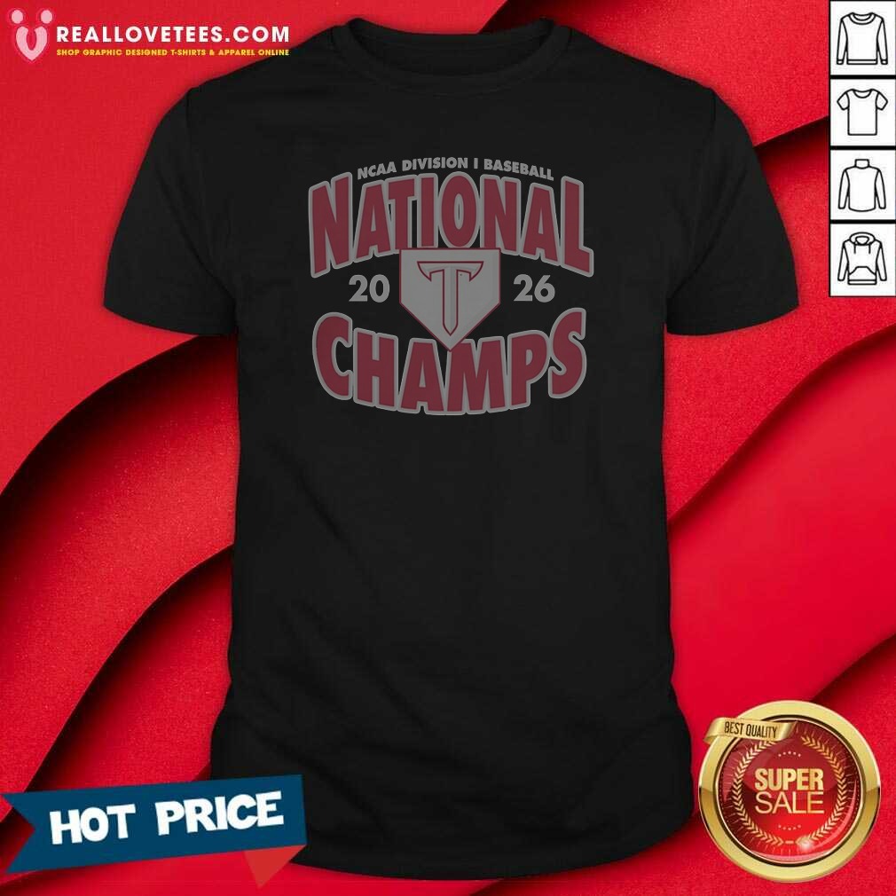 Good Top Troy Trojans NCAA Division I Baseball National 2026 Champs Logo Shirt