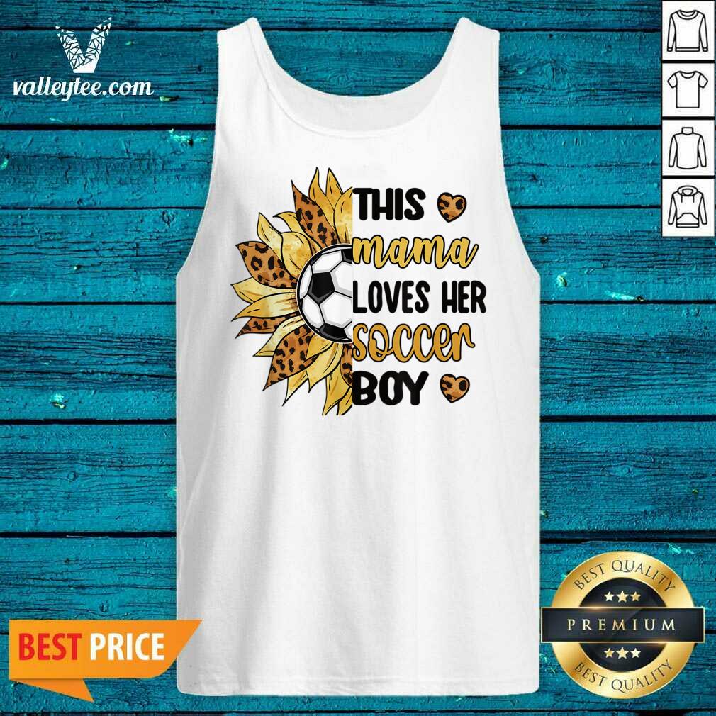 This Mama Loves Her Soccer Boy Sunflower Leopard Shirt - Image 2