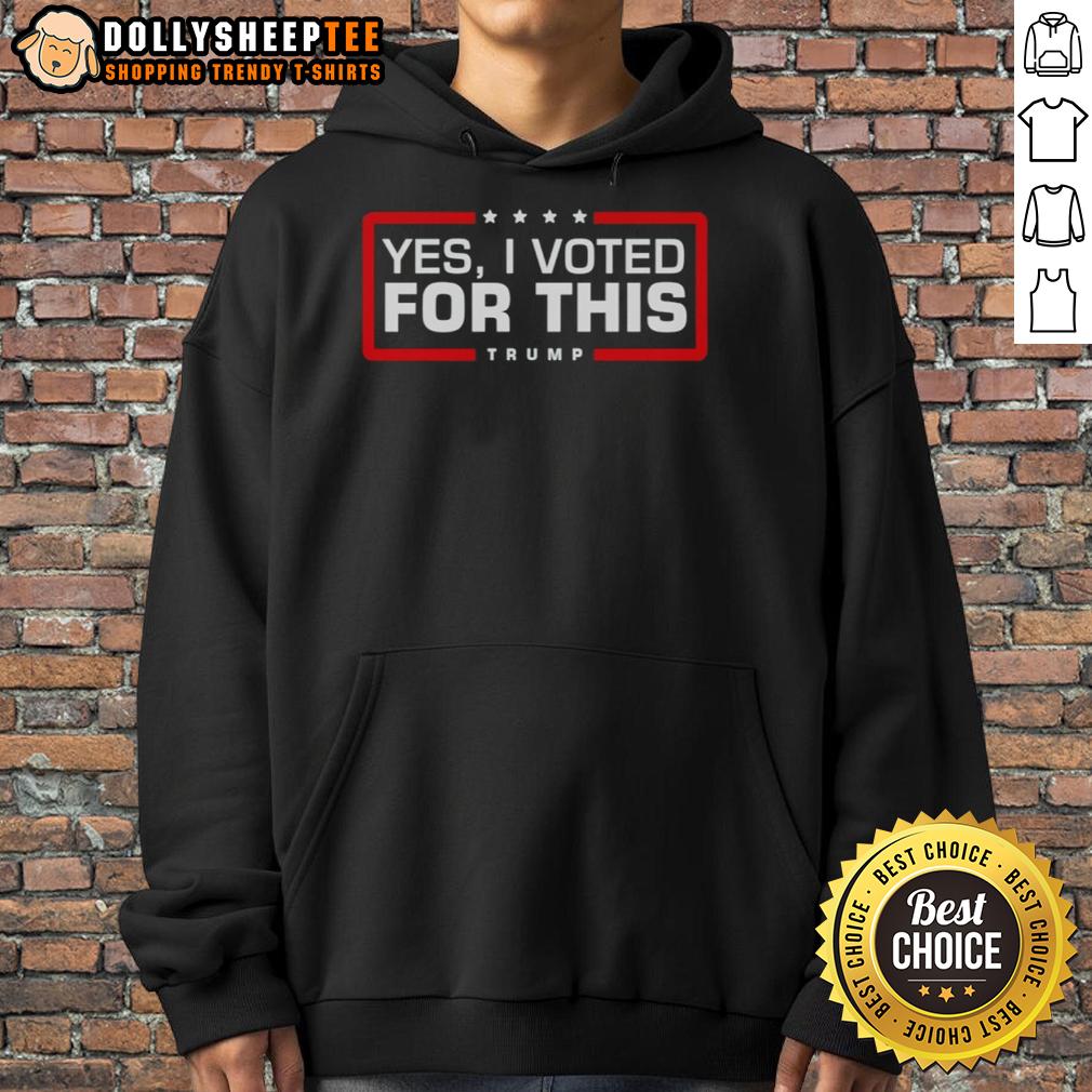 Official Yes I Voted For This Trump T-Shirt - Image 2