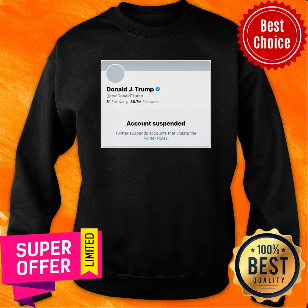 Awesome Trump Suspended From Twitter Short-Sleeve Unisex Shirt - Image 5