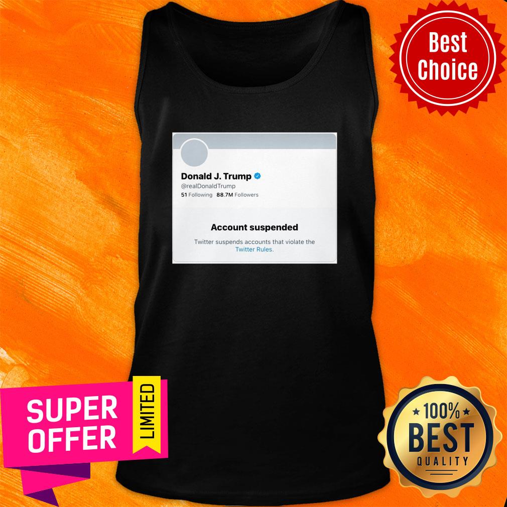 Awesome Trump Suspended From Twitter Short-Sleeve Unisex Shirt - Image 4