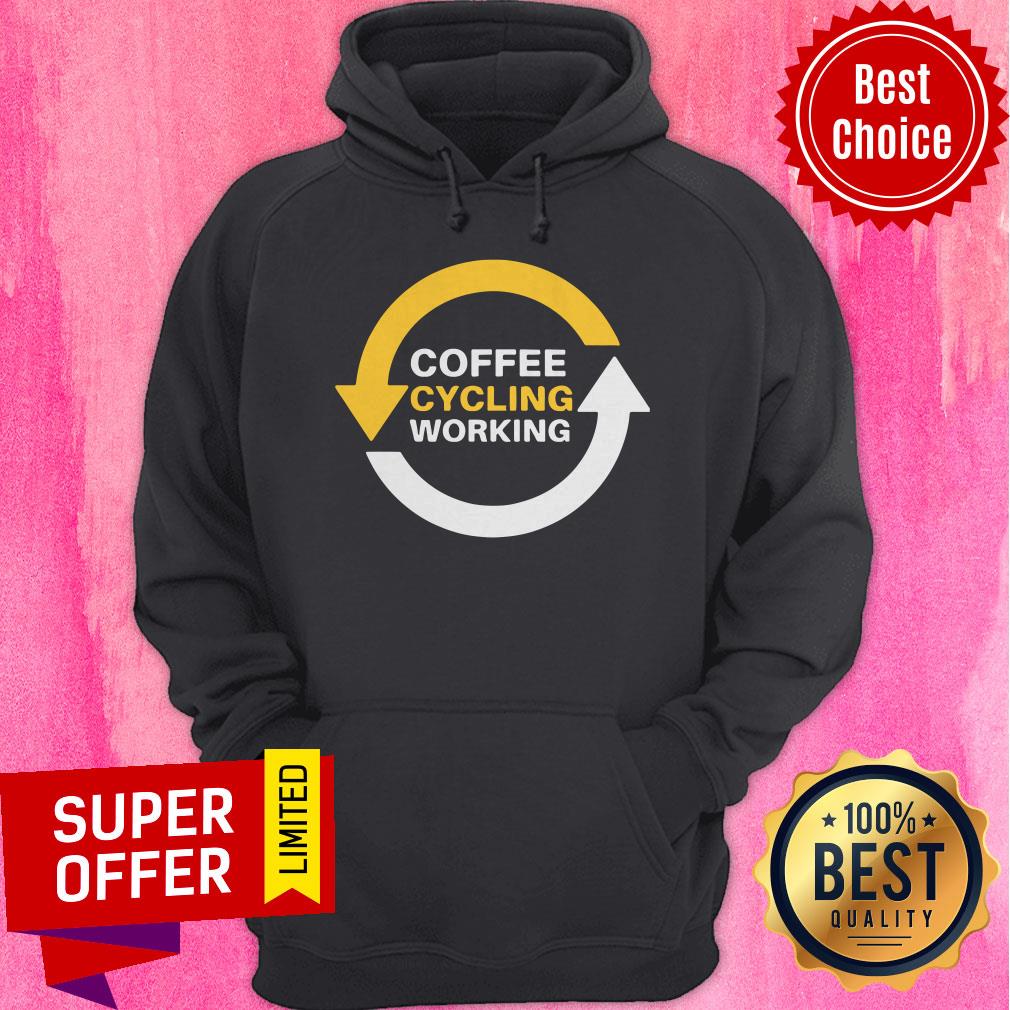 Coffee Cycling Working Repeat Sports MTB Bikers Triathlon Shirt - Image 2