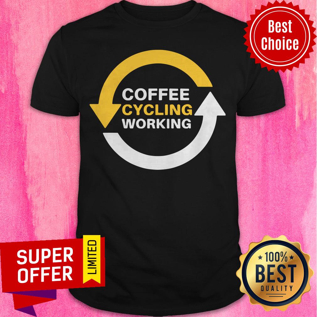 Coffee Cycling Working Repeat Sports MTB Bikers Triathlon Shirt