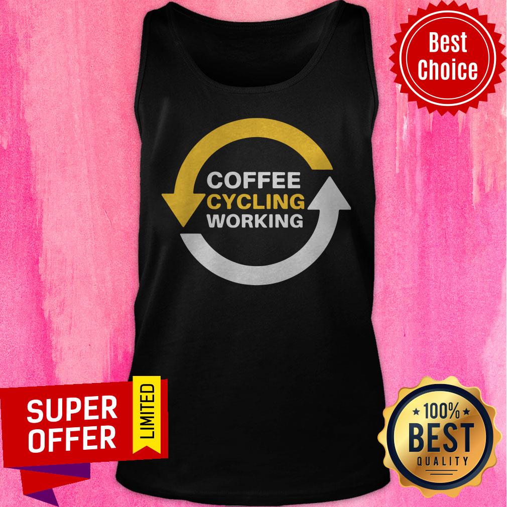 Coffee Cycling Working Repeat Sports MTB Bikers Triathlon Shirt - Image 4