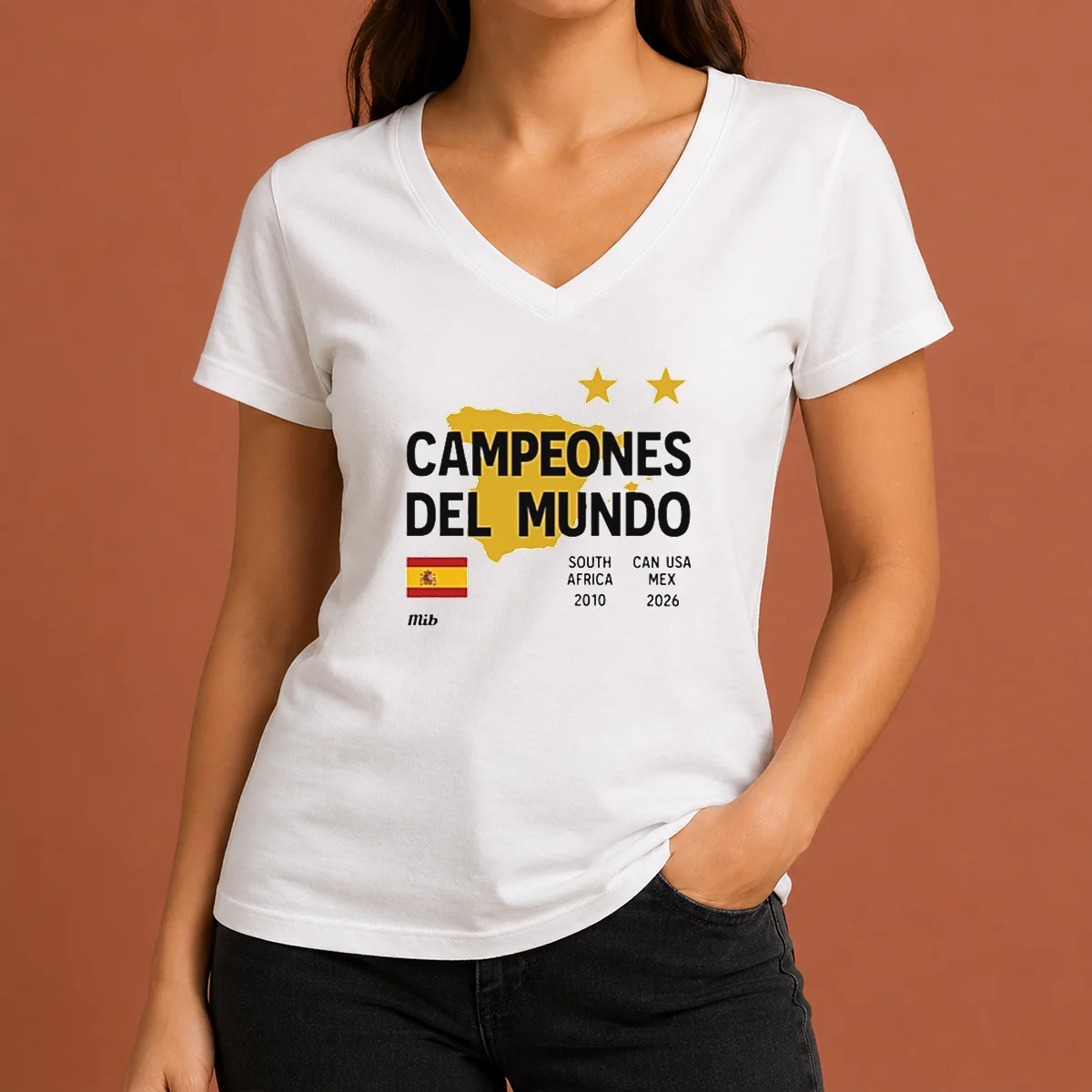 Good Spain Campeones Del Mundo 2010 South Africa And 2026 World Cup Shirt - Image 2