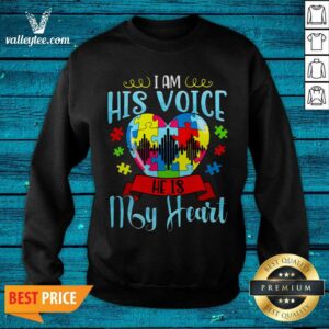 Alternative view of Super Nice I Am His Voice He Is My Heart Shirt
