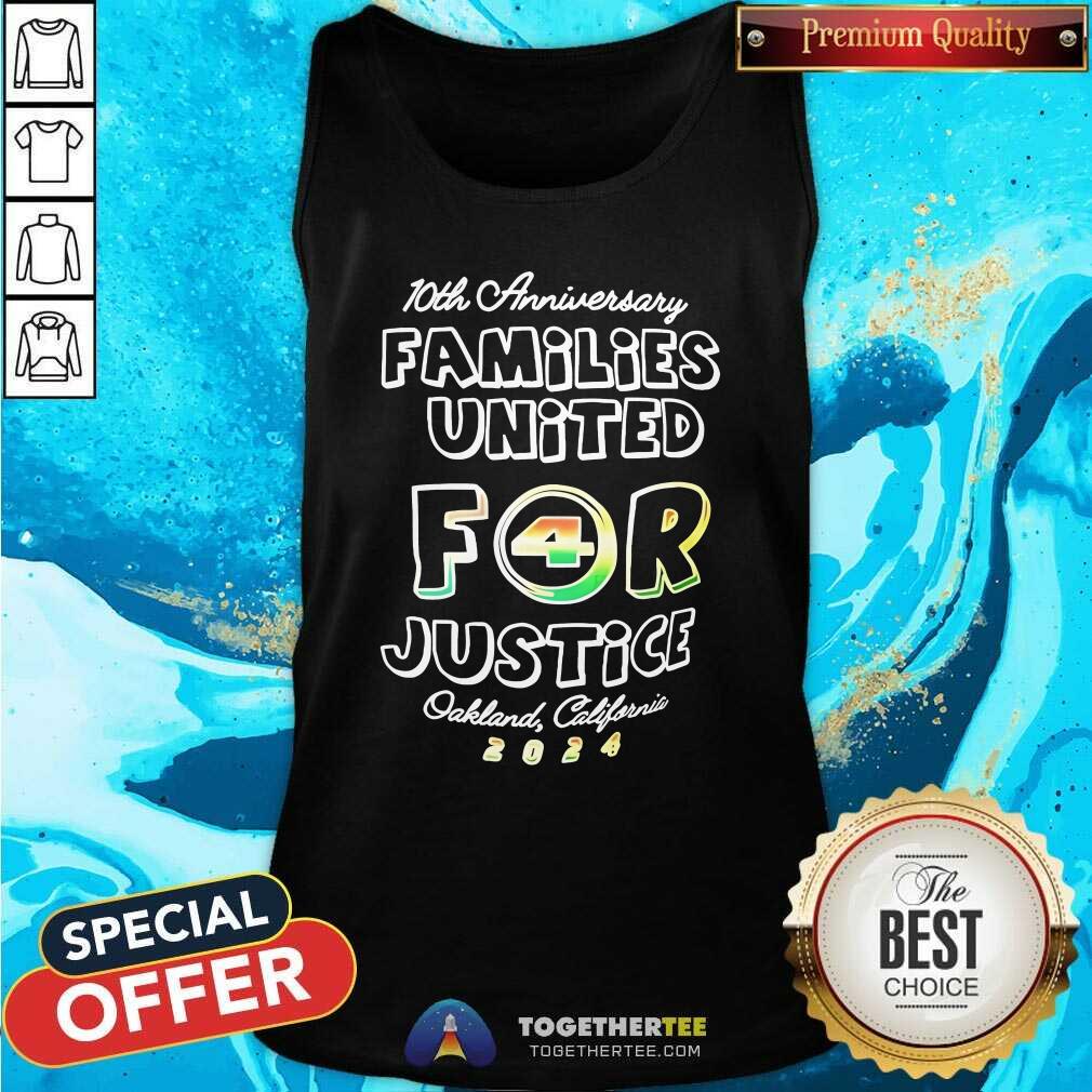 Pretty Tyrone West 10th Anniversary Families United For Justice California 2024 T-Shirt - Image 4