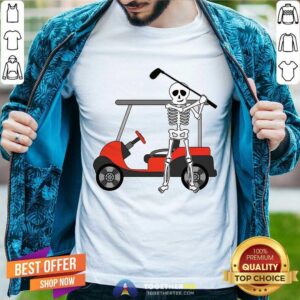Funny Skeleton Play Golf Shirt