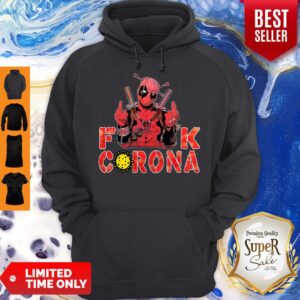 Alternative view of Funny Deadpool Fuck Corona Shirt