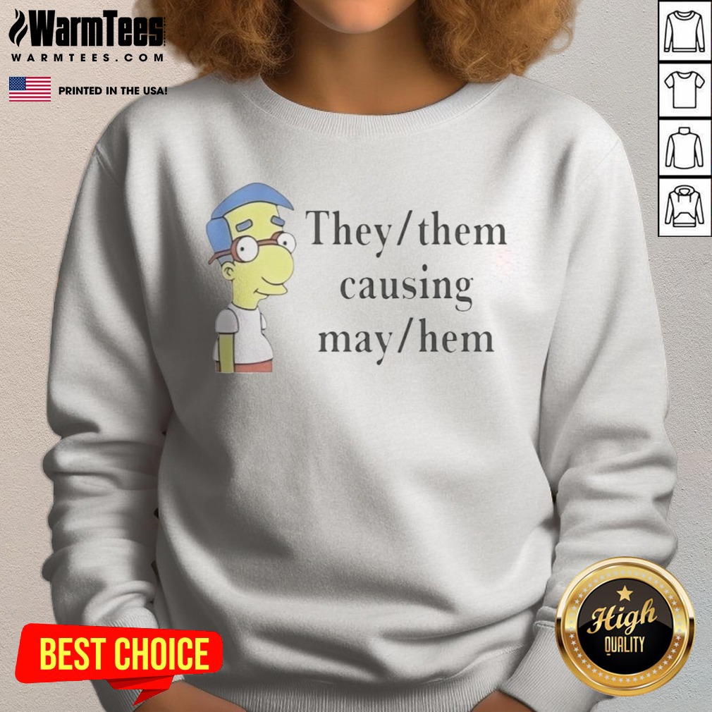Good Veda Scott They Them Causing Mayhem Shirt - Image 4