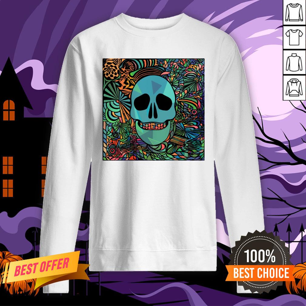 Nice Sugar Skulls Day Of The Dead Nola Colors Shirt - Image 4