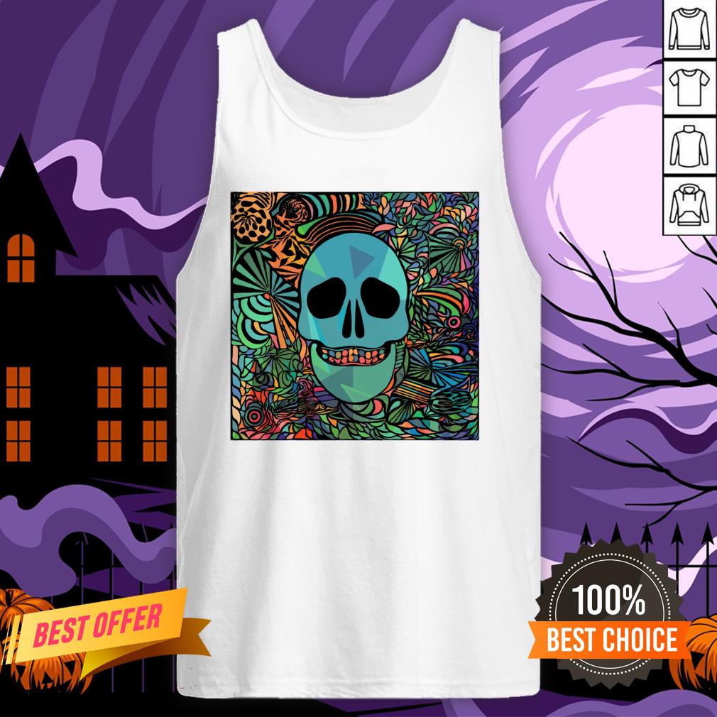 Nice Sugar Skulls Day Of The Dead Nola Colors Shirt - Image 3