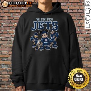 Alternative view of Pretty Winnipeg Jets Disney Team Ice Hockey T-Shirt