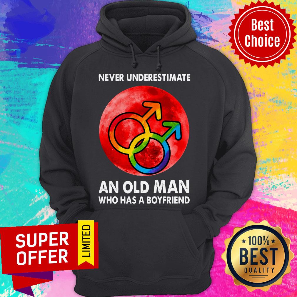 Premium LGBT Never Understimate An Old Man Who Has A Boyfriend Shirt - Image 3