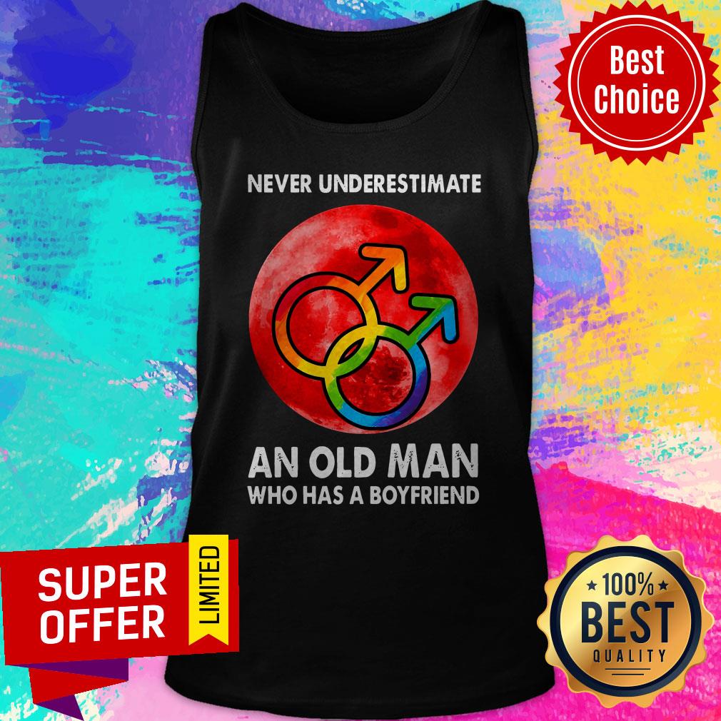 Premium LGBT Never Understimate An Old Man Who Has A Boyfriend Shirt - Image 2