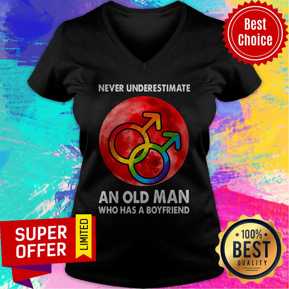 Premium LGBT Never Understimate An Old Man Who Has A Boyfriend Shirt - Image 4