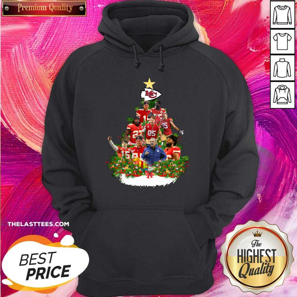 Beautiful Kansas City Chiefs Players Christmas Tree Shirt - Image 5