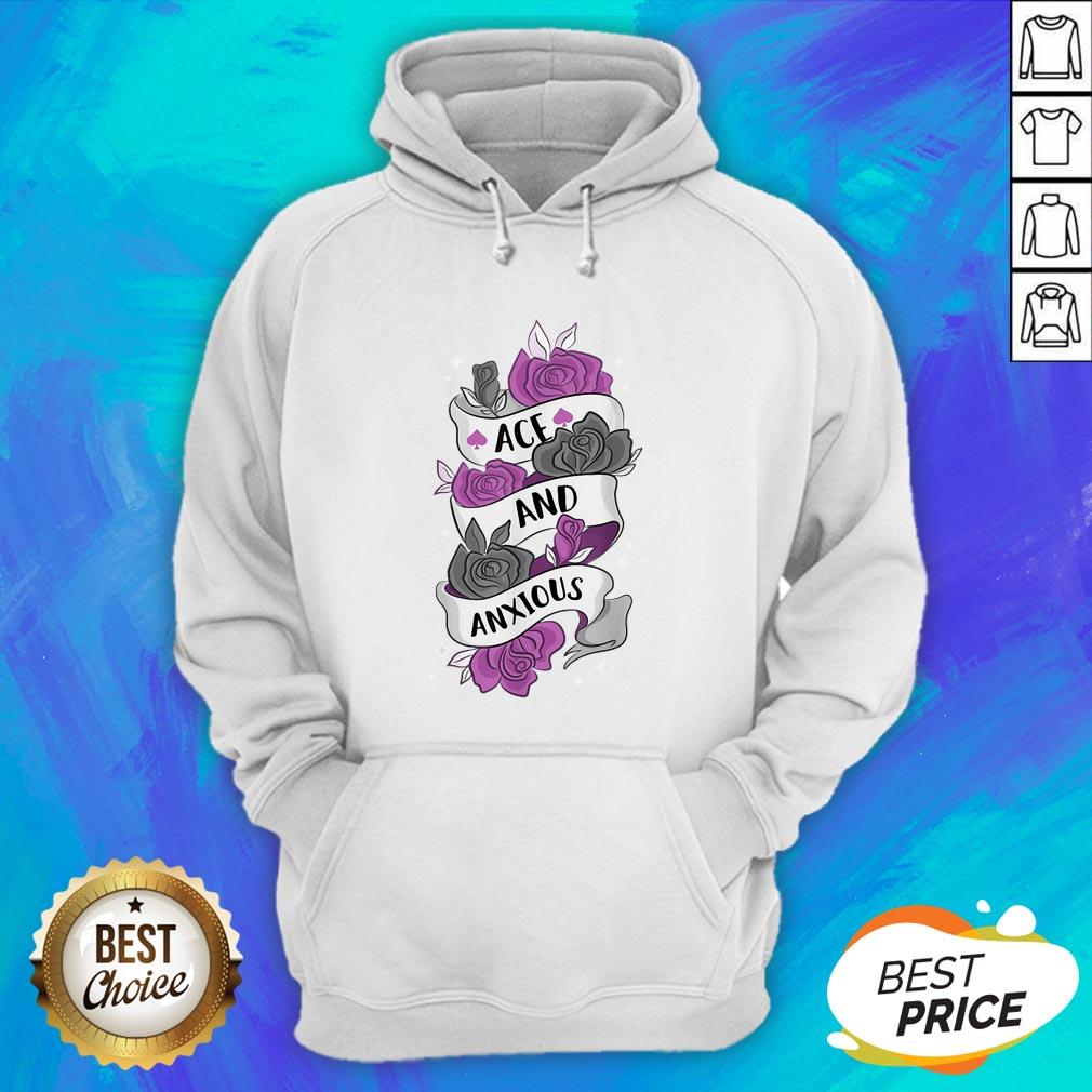 Good Ace And Anxious LGBT Pride Roses Asexual Shirt - Image 3