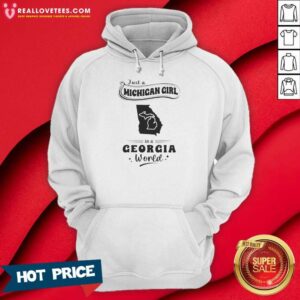 Alternative view of Original Just A Michigan Girl In A Georgia World Shirt
