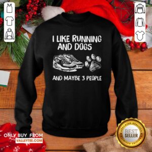 Alternative view of Pro I Like Running And Dogs And Maybe 3 People Shirt