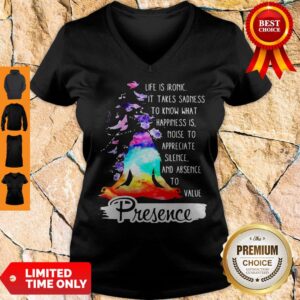 Alternative view of Premium Ganesha Yoga Buddha India Hindu Shanti Shirt