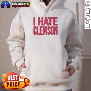Alternative view of Good Greg Clark I Hate Clemson T-Shirt