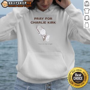 Alternative view of Original Pray For Charlie Kirk Stand For What Is Right T-Shirt