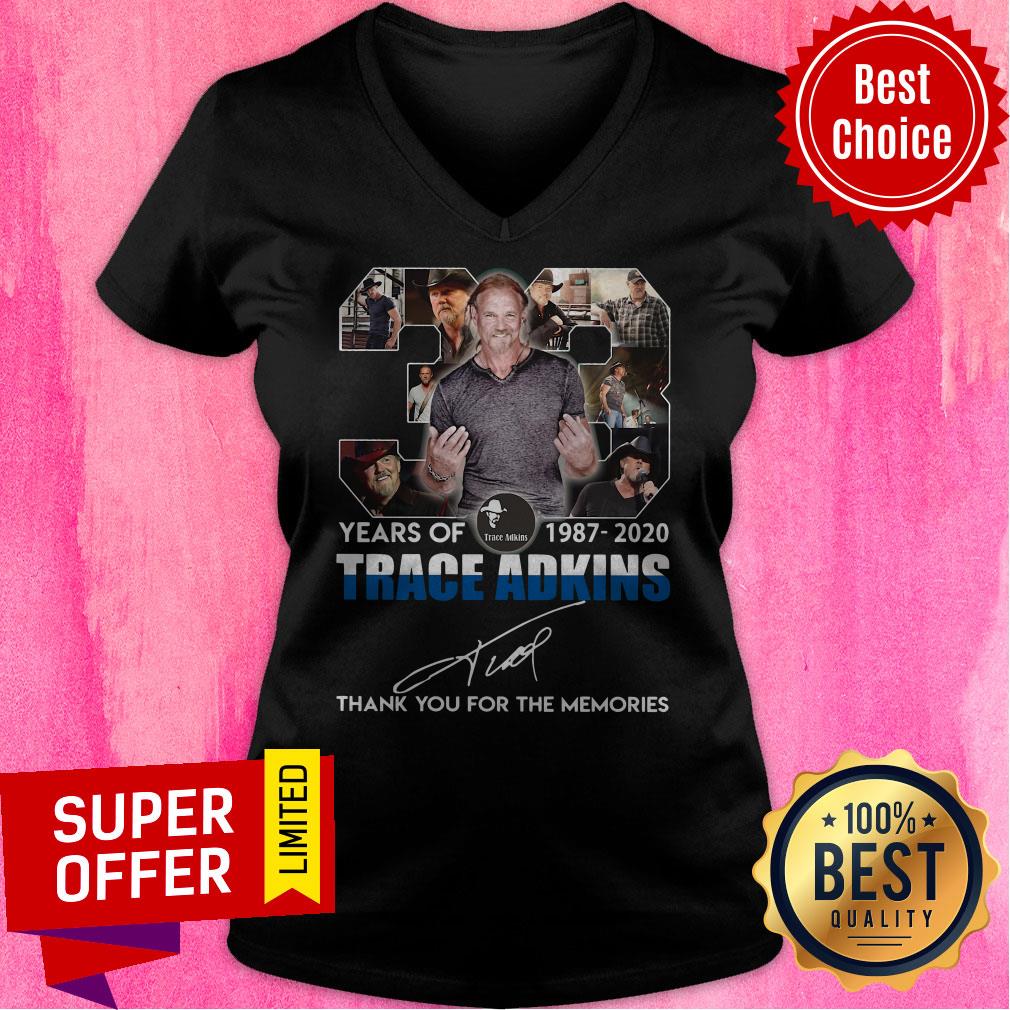 Nice 33 Years Of 1987 2020 Trace Adkins Thank You For The Memories Shirt - Image 4