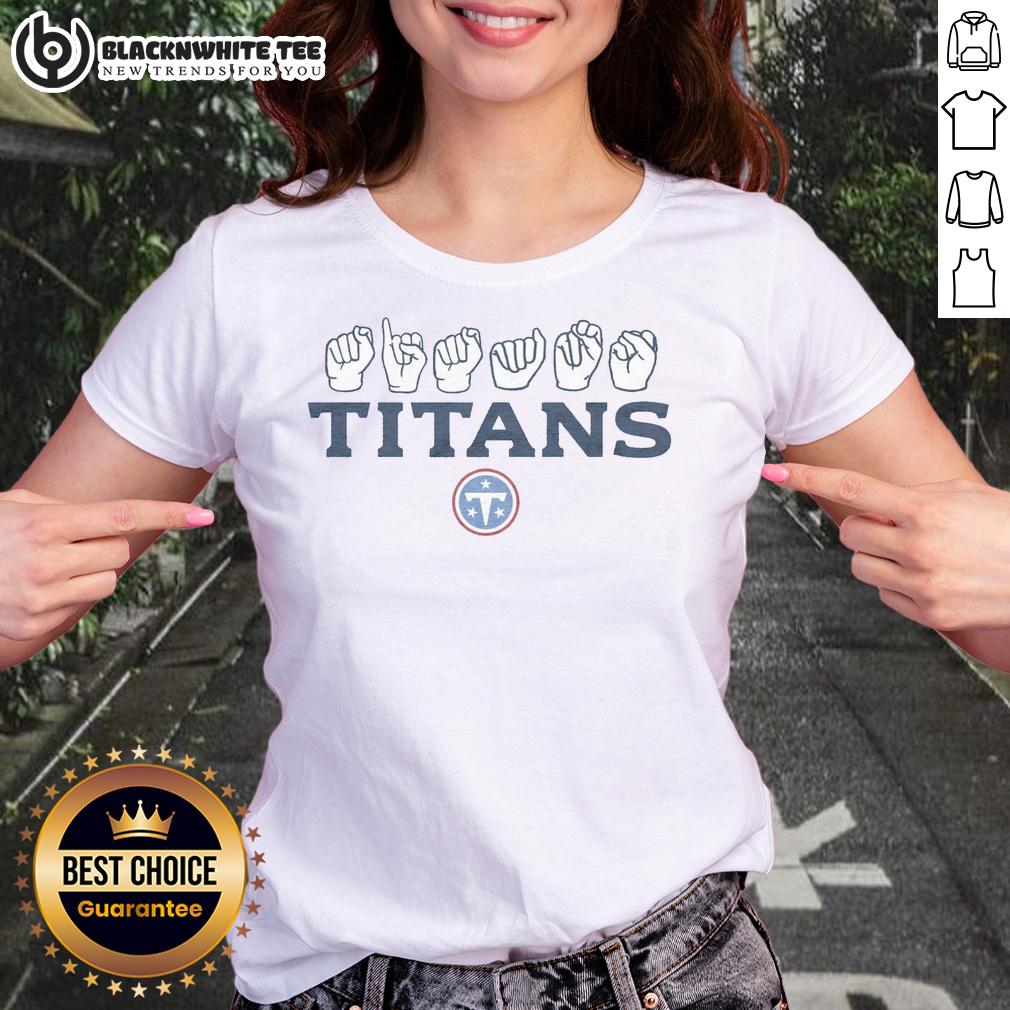 Original Love Sign X Titans ASL T-Shirt - Image 3