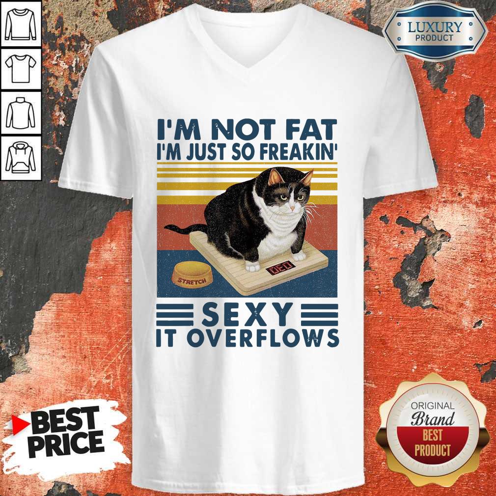 I'M Not Fat I'M Just So Freakin' Sexy It Overflows Vintage Shirt - Image 2