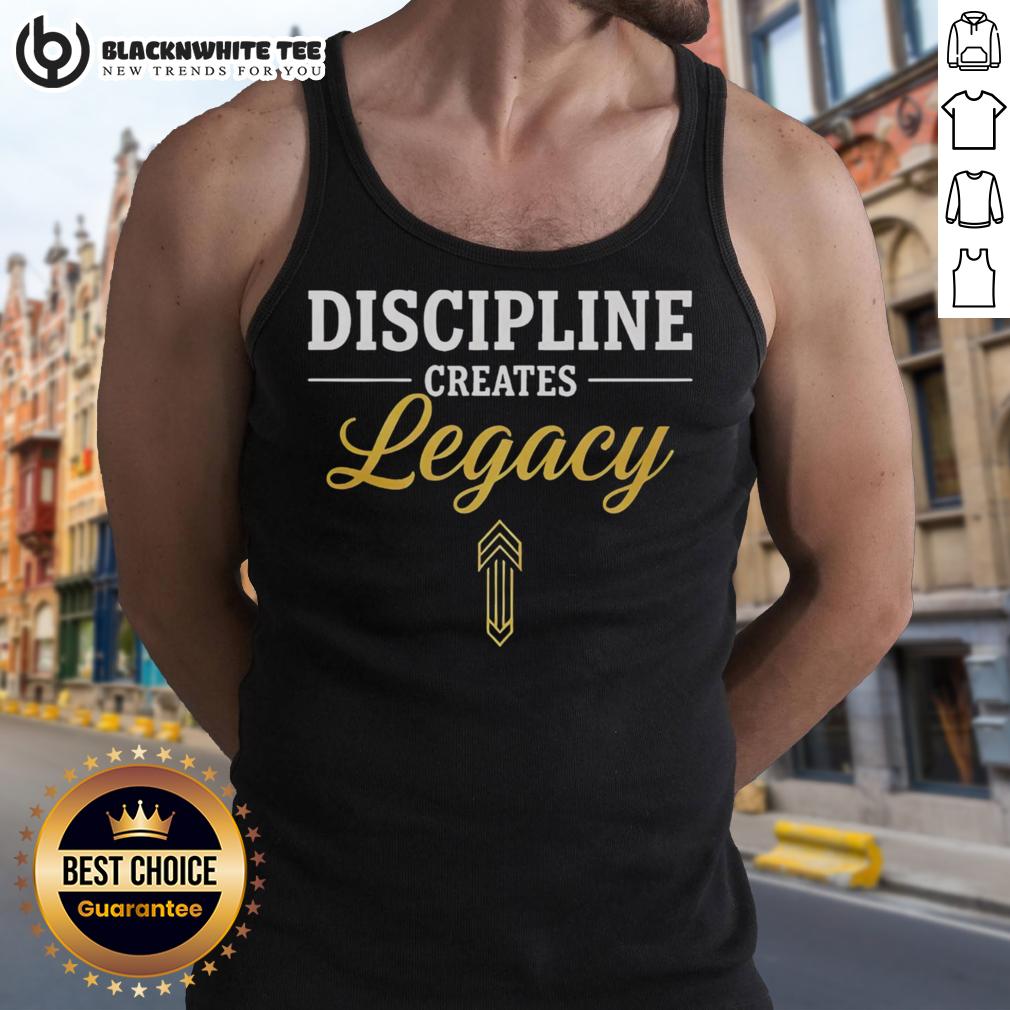 Official Discipline Creates Legacy Motivational Minimalist T-Shirt - Image 3