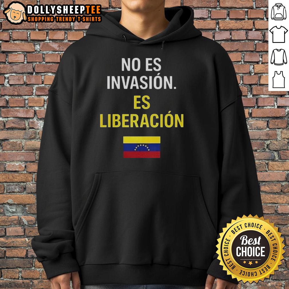 Official No Es Invasion Es Liberacion Flag T-Shirt - Image 2