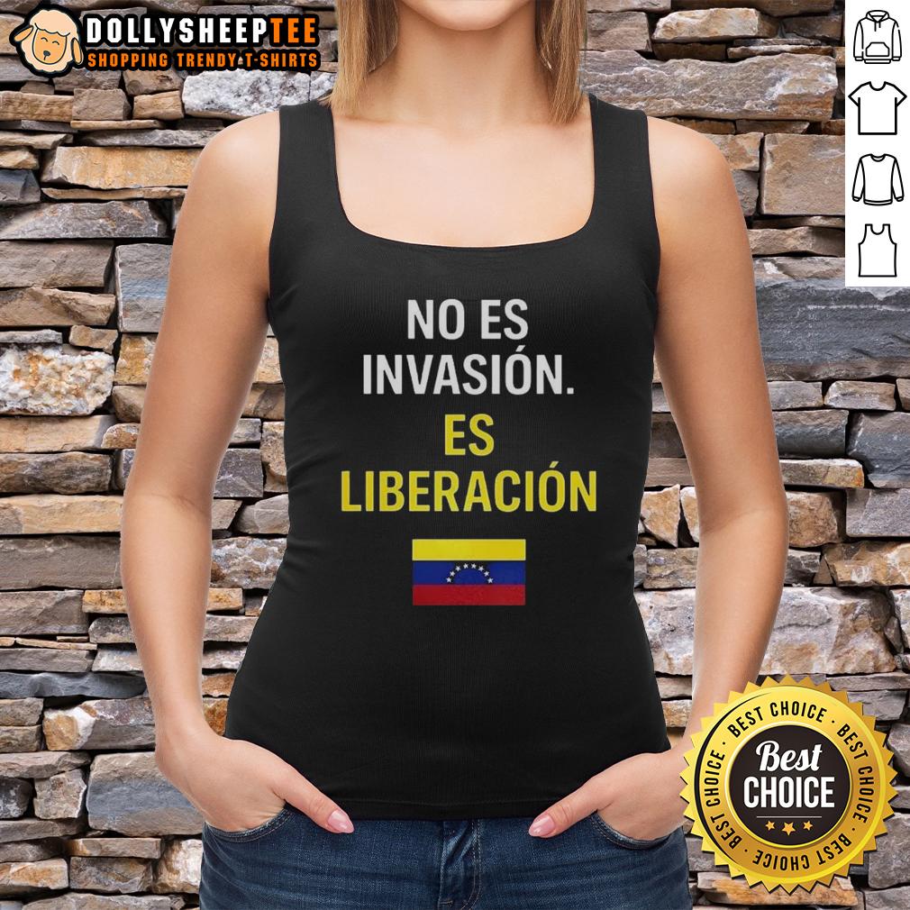 Official No Es Invasion Es Liberacion Flag T-Shirt - Image 4