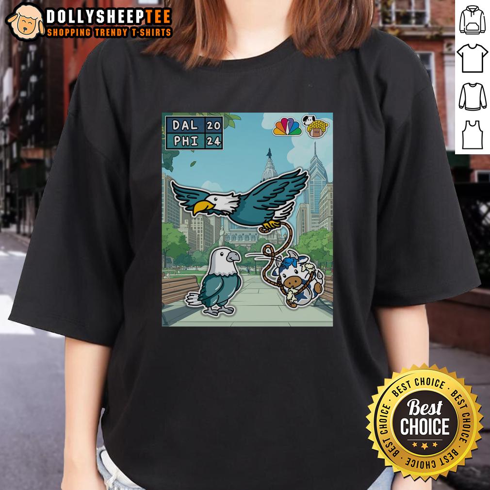 Hot The Philadelphia Eagles Spit Out Their First Win Of The Season Defeat Dallas Cowboys T-Shirt - Image 3